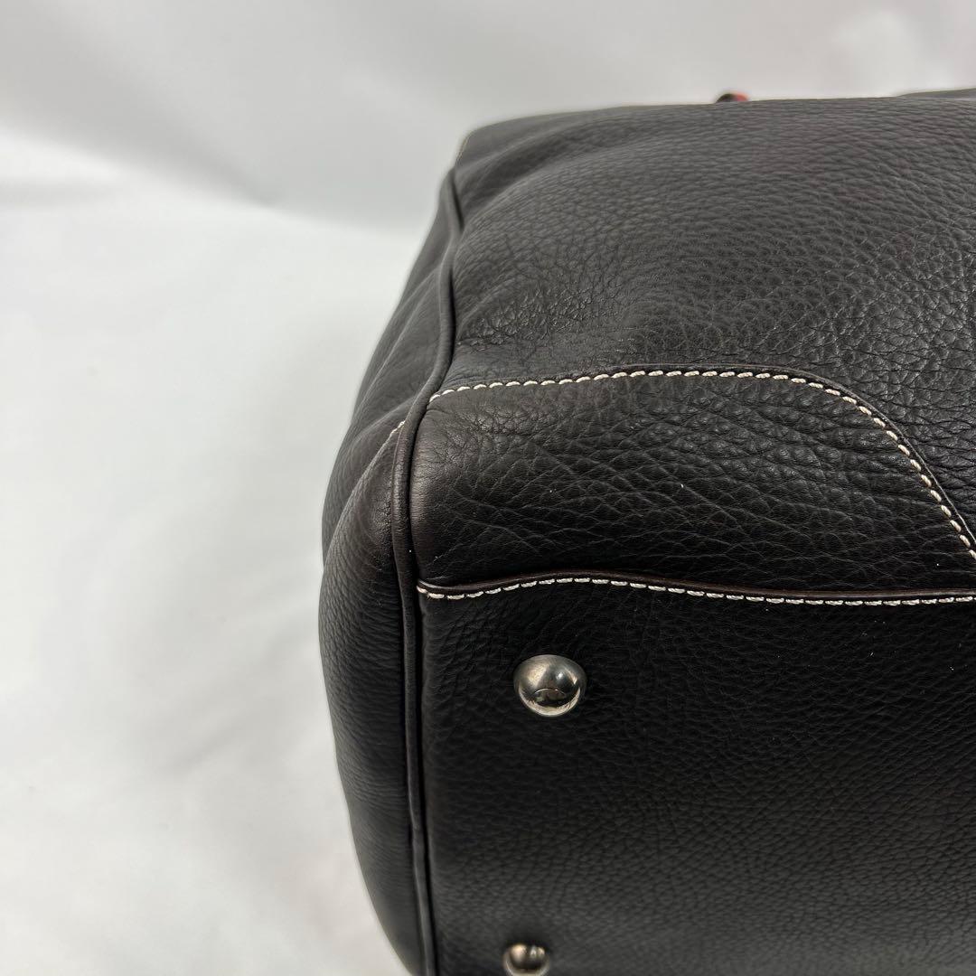 【美品】トッズ　ボストンバッグ　デカボストン　トートバッグ　レザー　バイカラー