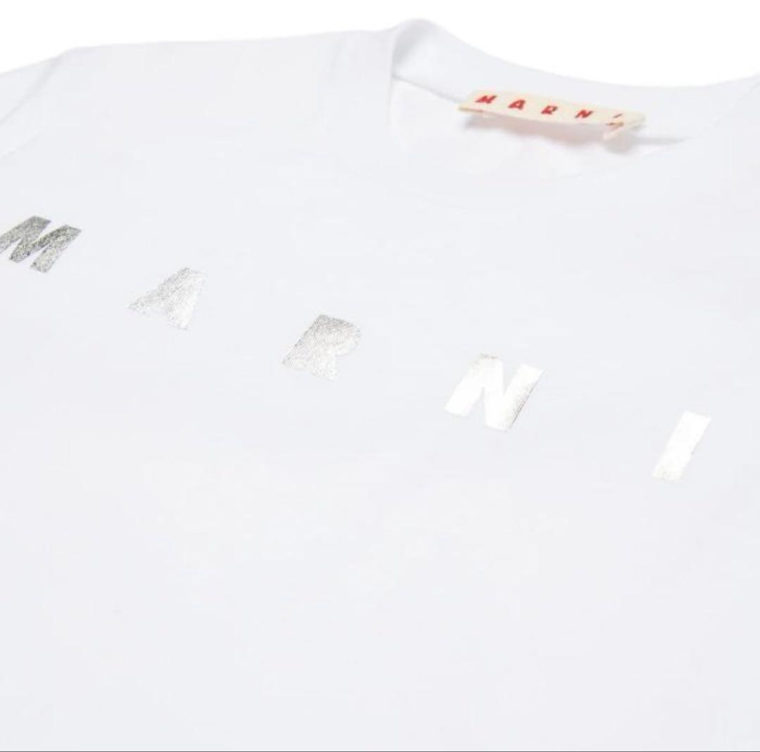 大人もOK MARNI ロゴプリント Tシャツ 14Y 160cm ホワイト