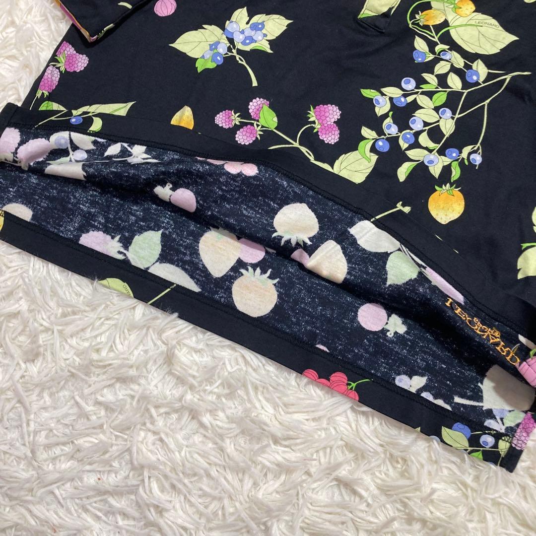 極美品✨レオナールスポーツ　42 半袖　カットソー　大きいサイズ　ハイネック　綿