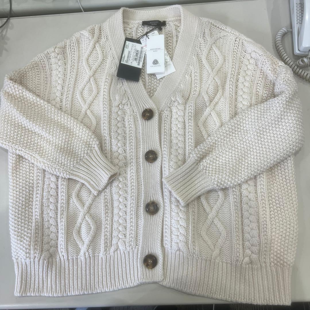 最終値下げ‼️1098 WEEKEND MaxMara アイボリー カーディガンM