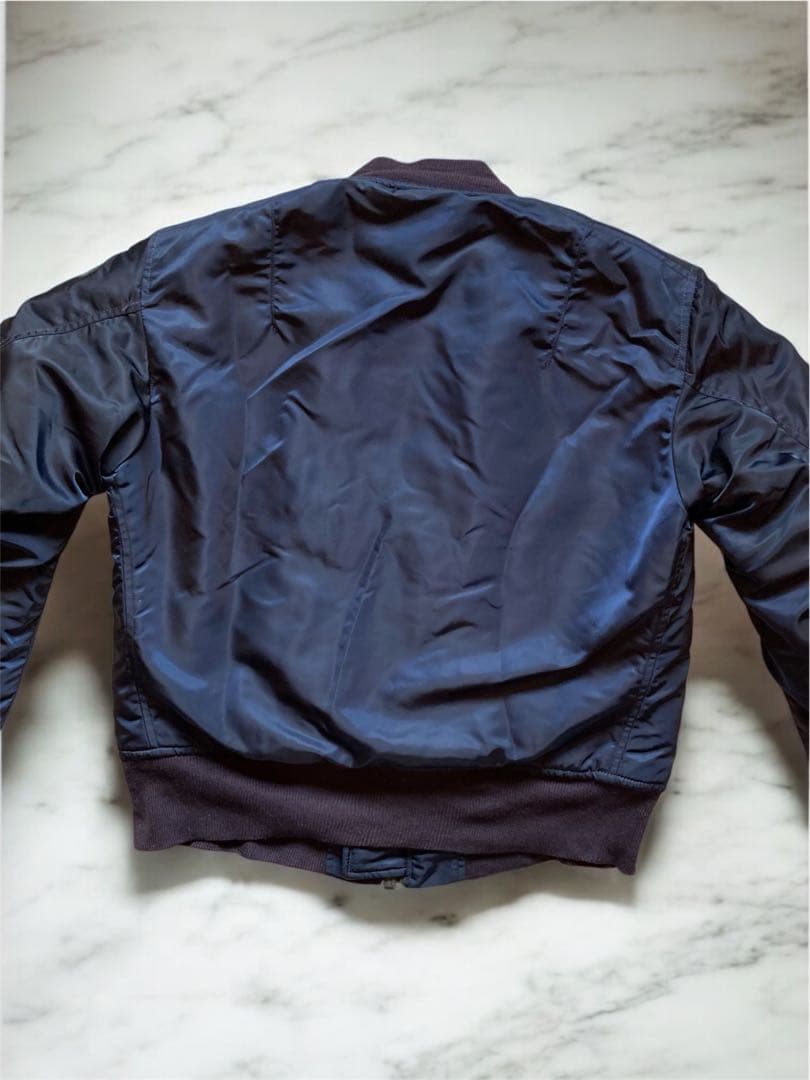 n*i様 美品 USA製 alpha B-15C フライトジャケット ネイビー