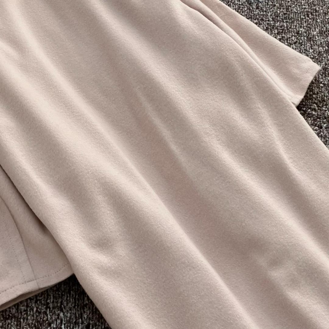 美品✨ダイアグラム リバーコート ダブルフェイス カシミヤ フォックスファー S