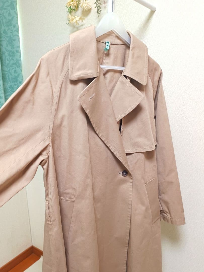 定価3.2万　完売品　　ミズイロインド　トレンチコート 　ロング　ベルト付き