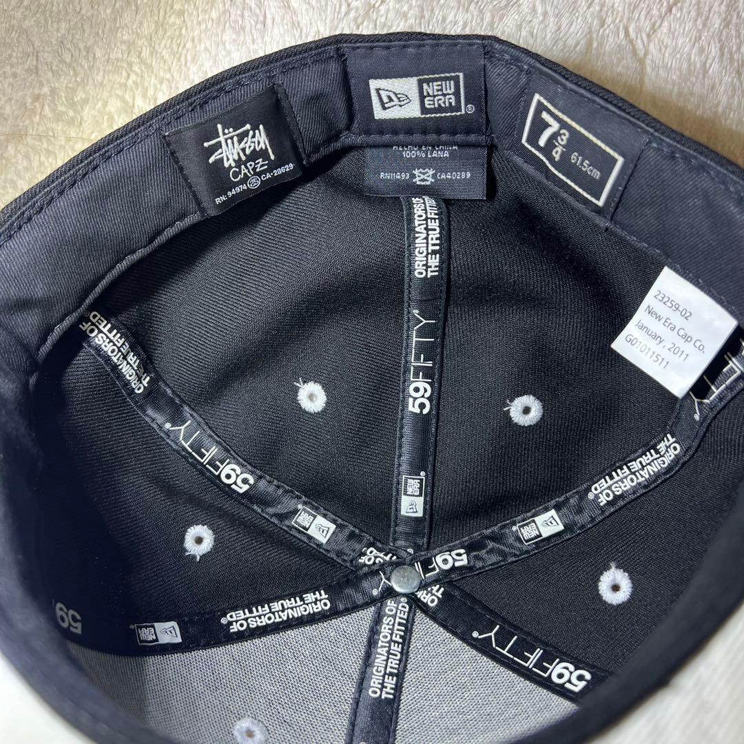 Stüssy 59FIFTY ブラックキャップ 7 3/8