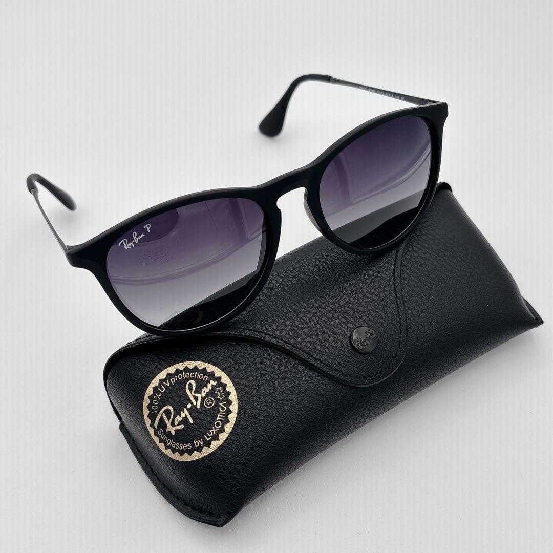 美品 Ray-Ban ERIKA RB4171 偏光レンズ ブラック ケース付