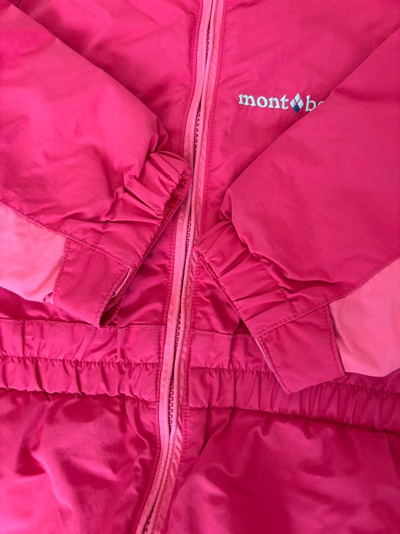美品　mont-bell 子ども用スキーウェア ピンク　110
