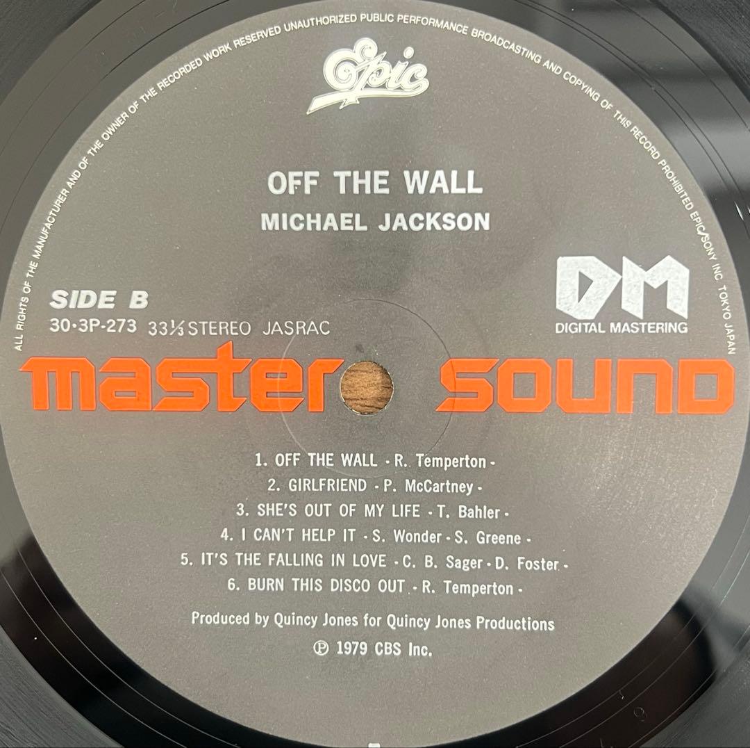 【LP/帯付】Michael Jackson / Off The Wall