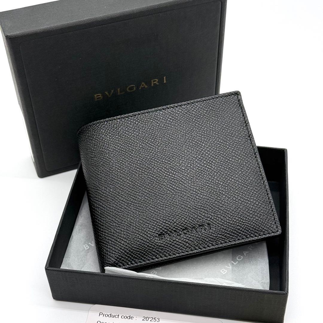 BVLGARI ブルガリ 二つ折り ロゴ 財布 ウォレット メンズ 小銭 カード