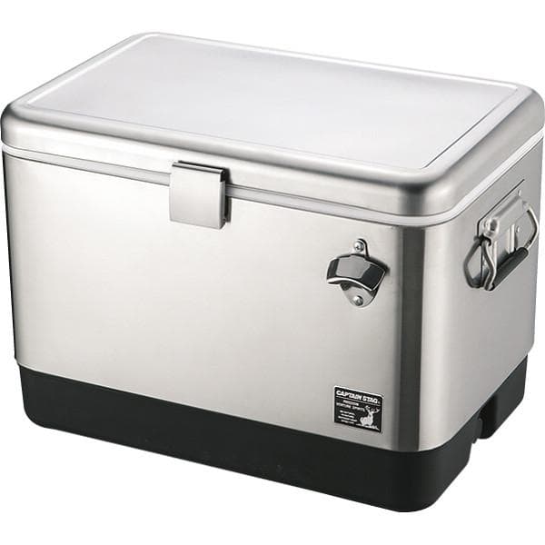 新品 キャプテンスタッグ ステンレスフォームクーラー51L キャリー セット