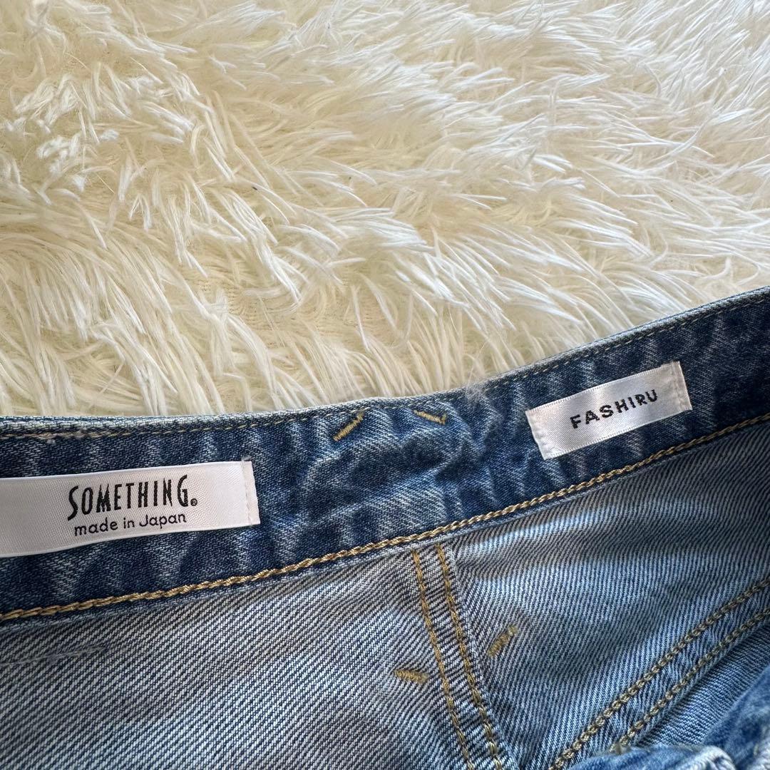 ［FASHIRU × SOMETHING］baggy fit Jeans