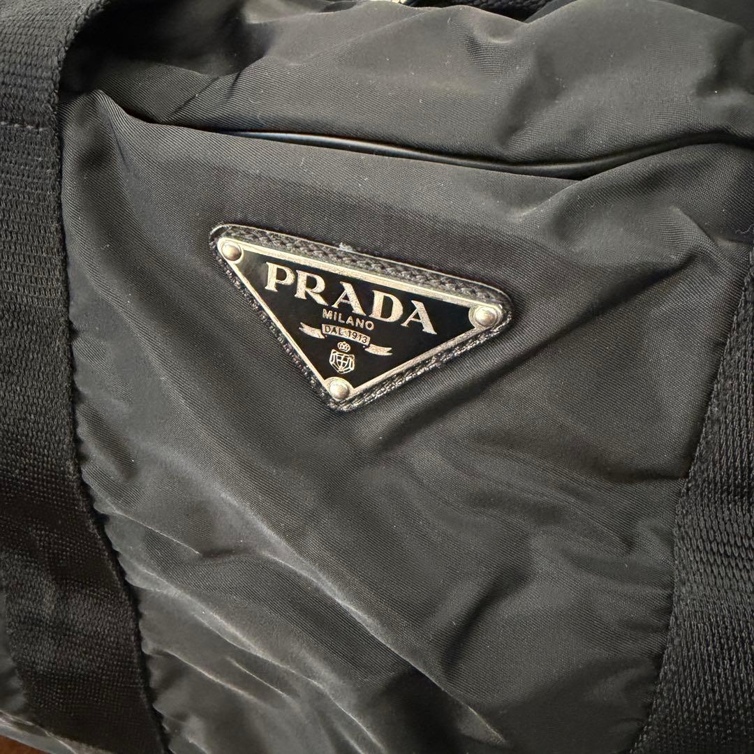 PRADAプラダナイロンボストンバッグ90sVELA 黒ギャランティカード有