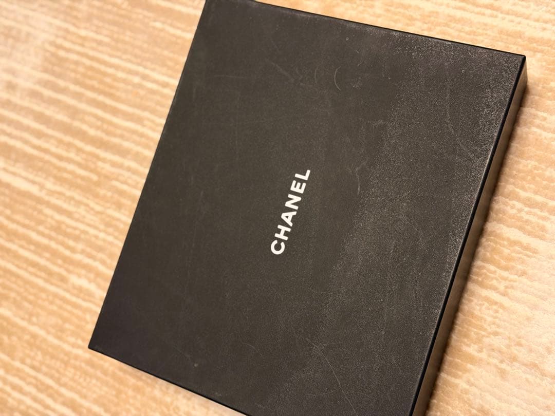 CHANEL ケーブル編みカシミヤマフラー クリーム