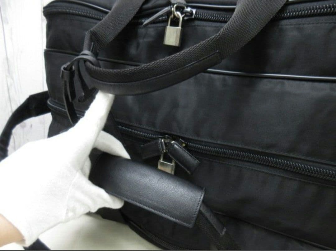 極美品 PRADA プラダ ボストンバッグ ショルダーバッグ バッグ 黒