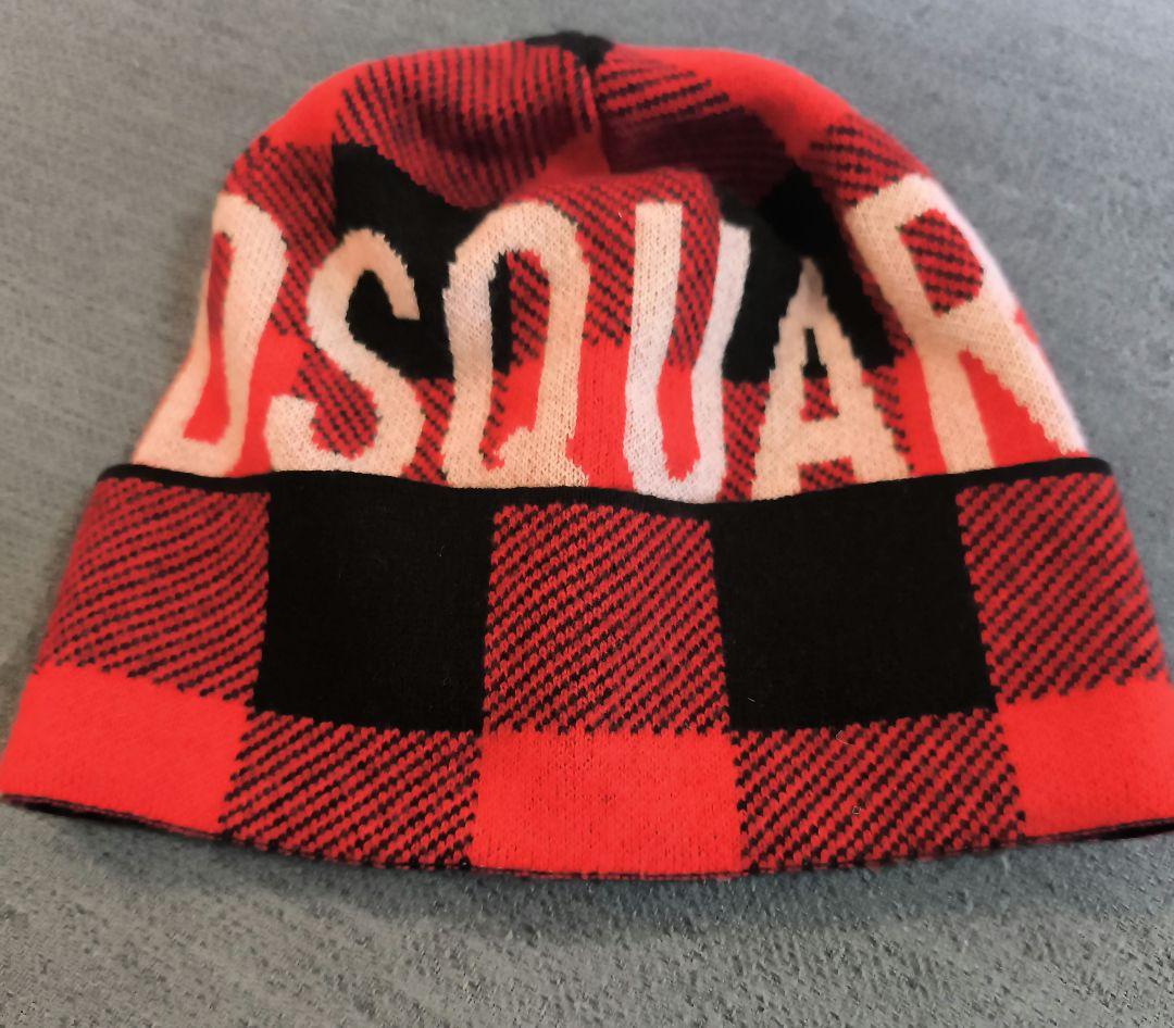 【定価3万円】希少 DSQUARED2 チェック柄 ウールビーニー