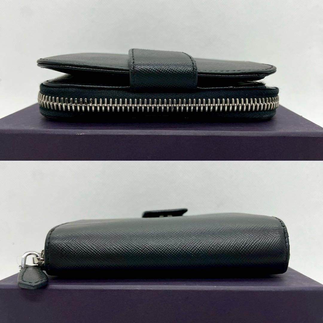 ◆箱・ギャラ付き◆PRADA 三角ロゴ 二つ折り財布 サフィアーノレザー