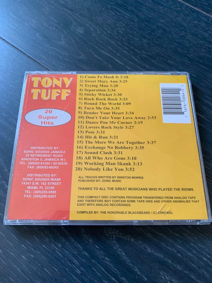 洋楽 Tony Tuff 20 Super Hits