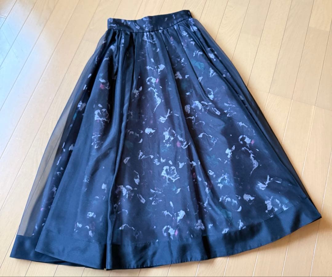 【美品】セルフォード　ブラードフラワーシアースカート　サイズ36