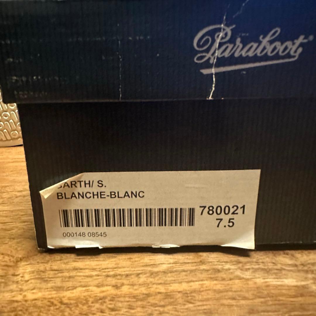 シ*ル様 【未使用新品】Paraboot/BIRTH ホワイト　UK7.5(26