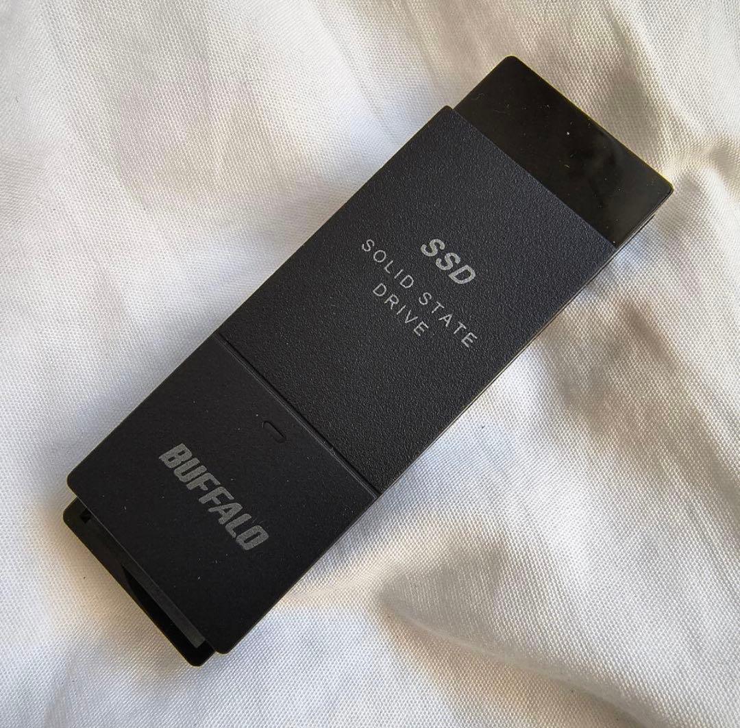 500GB バッファロー SSD 外付け スティック型