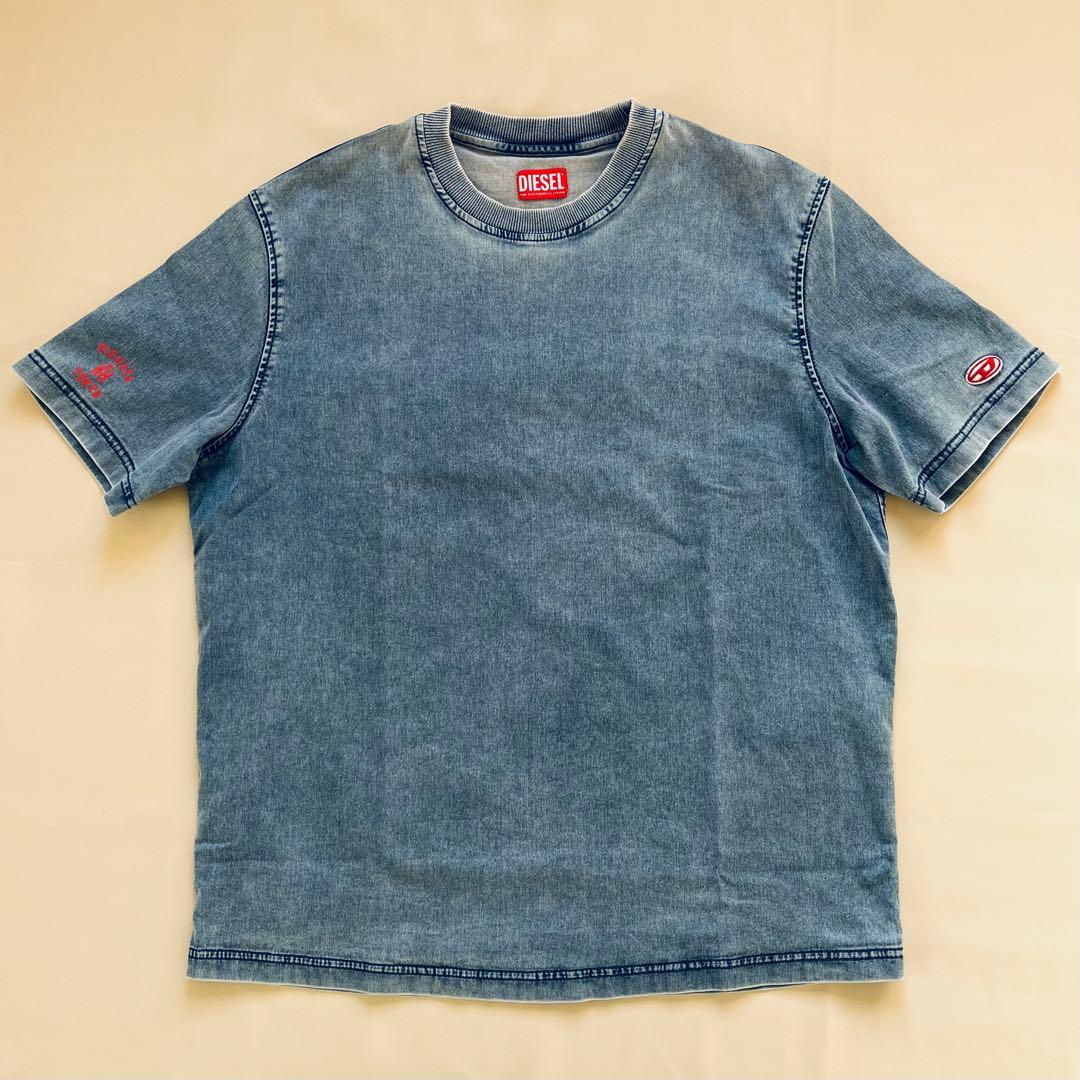 DIESEL D-BIGGOR-NE TRACK デニムTシャツXL