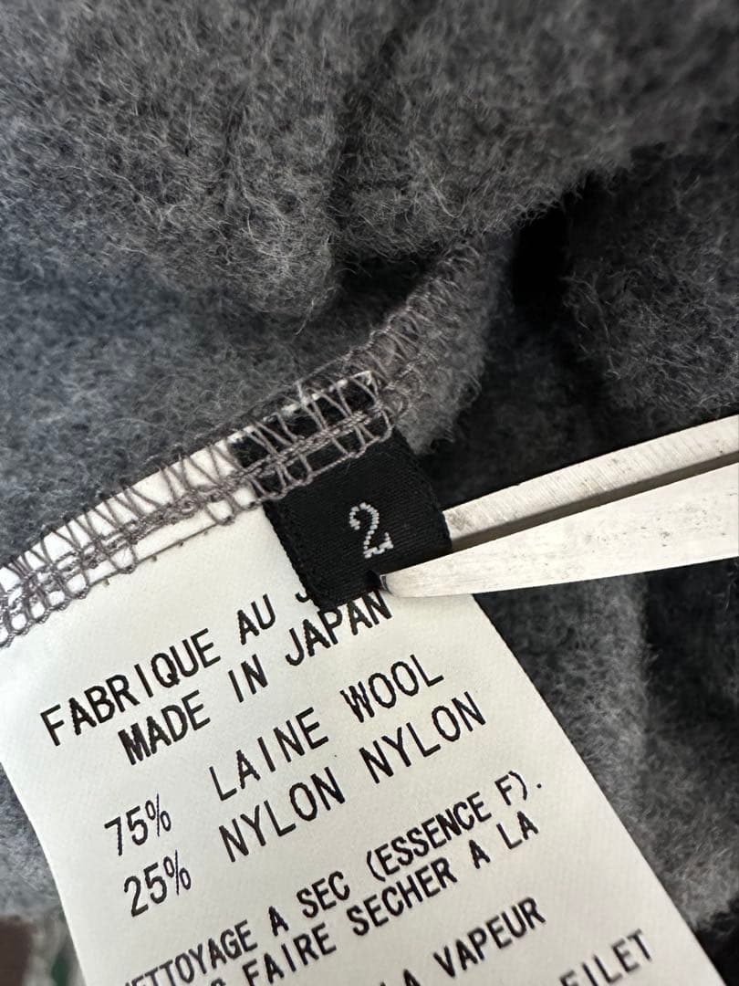 Y's Yohji Yamamoto ワイズ ヨウジヤマモト ウール ピーコート