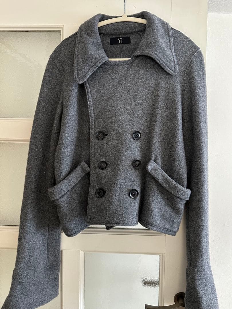 Y's Yohji Yamamoto ワイズ ヨウジヤマモト ウール ピーコート
