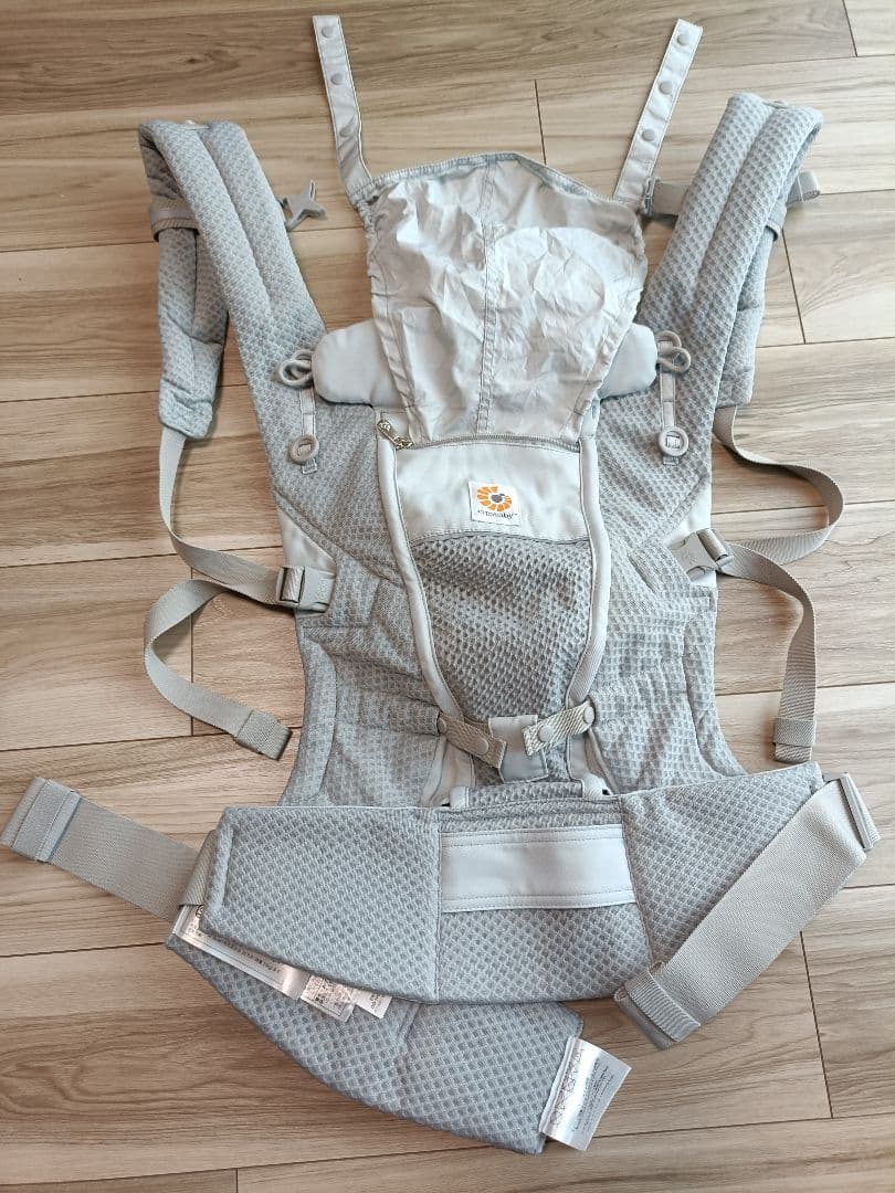 エルゴ　アダプト　ソフトフレックス　パールグレー 抱っこ紐 メッシュ　収納カバー
