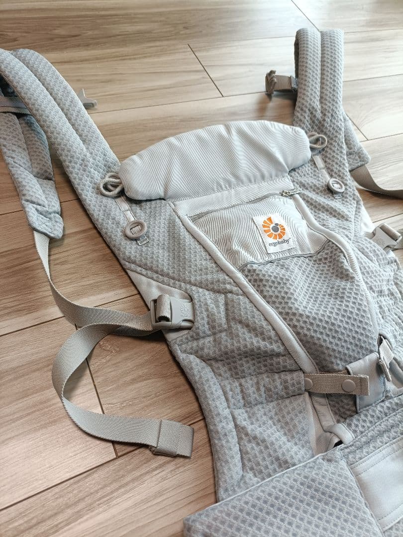 エルゴ　アダプト　ソフトフレックス　パールグレー 抱っこ紐 メッシュ　収納カバー