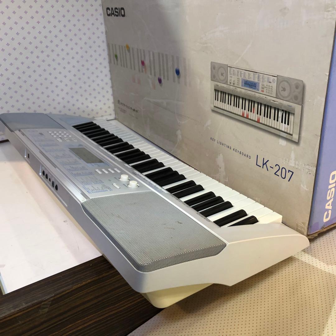 CASIO カシオ 電子 ピアノ キーボード LK-207 光ナビゲーション
