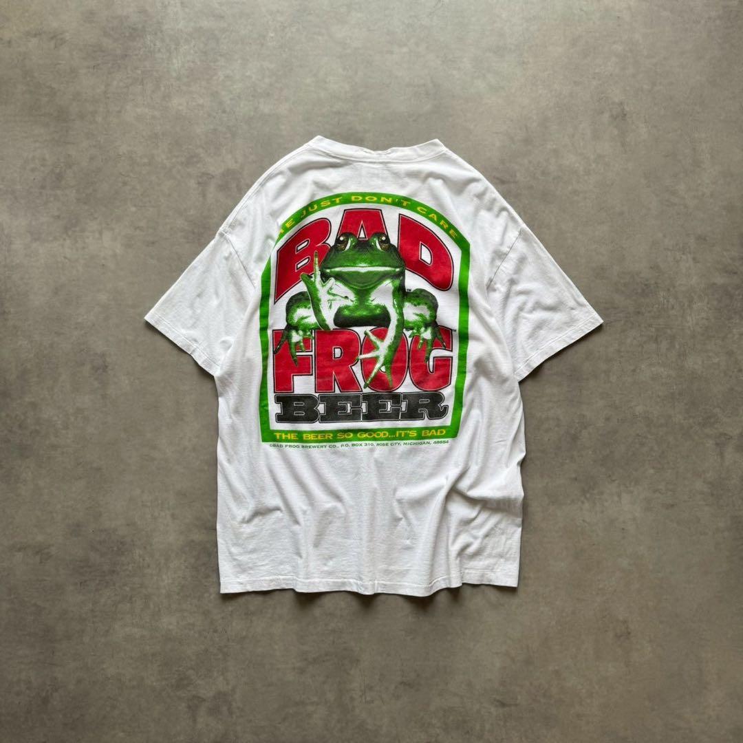 90s バドワイザー tシャツ カエル bud frog ビール 企業T
