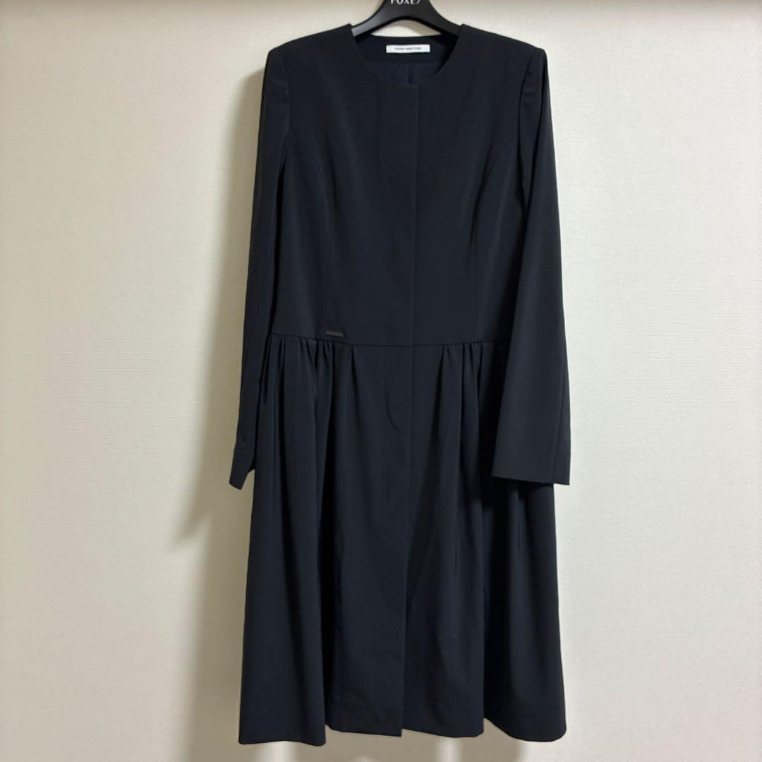 フォクシー　レイニーコート　ネイビー　サイズ38 Aqua 39362