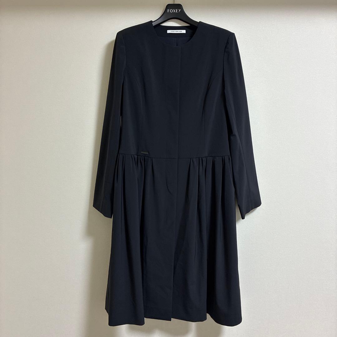 フォクシー　レイニーコート　ネイビー　サイズ38 Aqua 39362