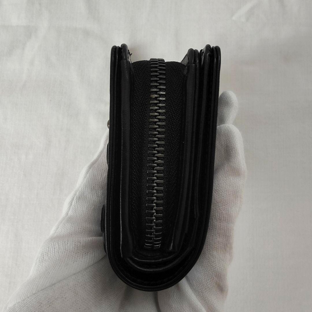 未使用級 アンテプリマ 財布 ウォレット ブラック フラワー