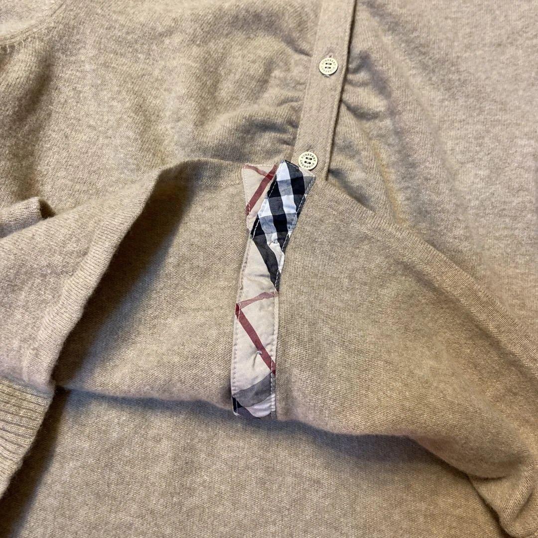 Burberry London ウールニットカーディガン ノバチェック 5