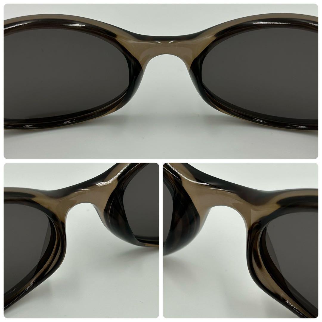 小物 00s arcihive GUCCI oval sunglasses brown