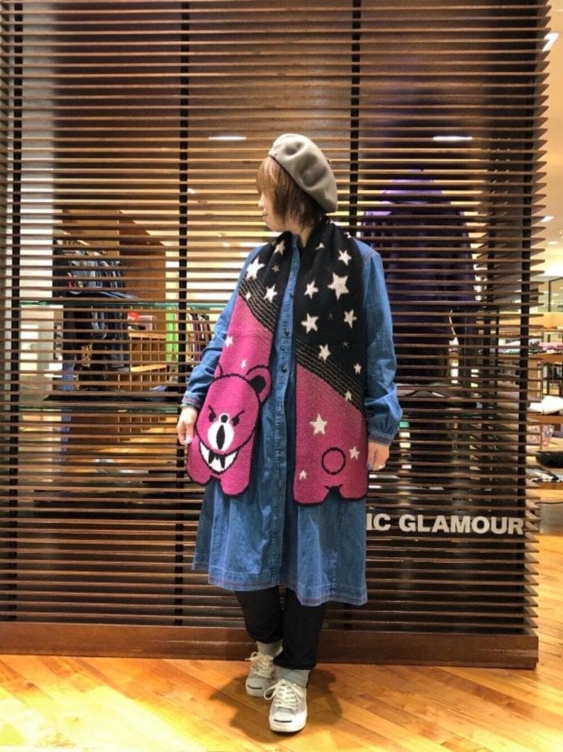 新品★HYSTERIC BEARマフラーHYSTERICGLAMOURヒステリ