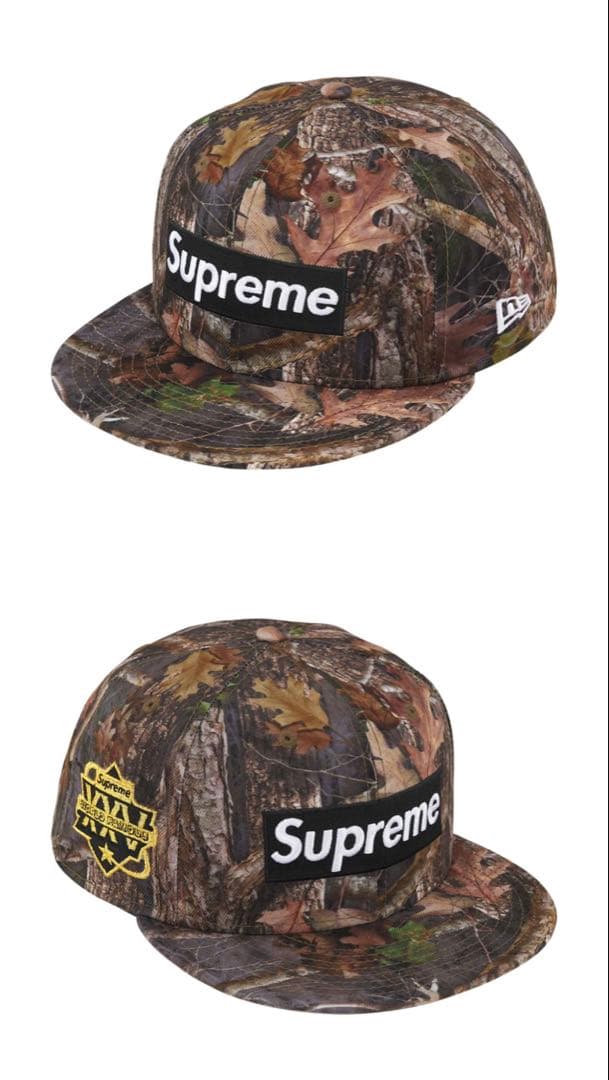 Supreme × New Era Cap 7 1/8 BOX LOGO カモ