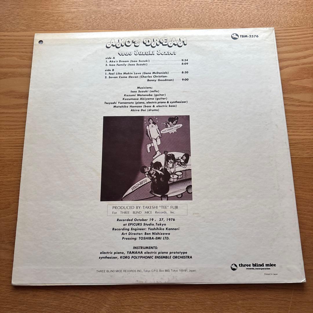 Isao Suzuki / Ako's Dream 鈴木勲　レコード