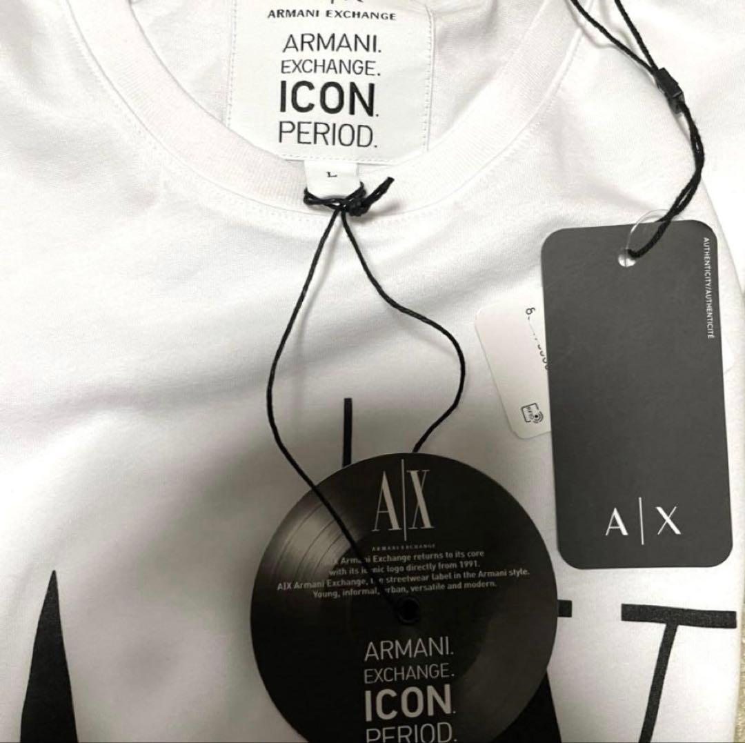未使用アルマーニエクスチェンジ　ホワイトTシャツ　XL