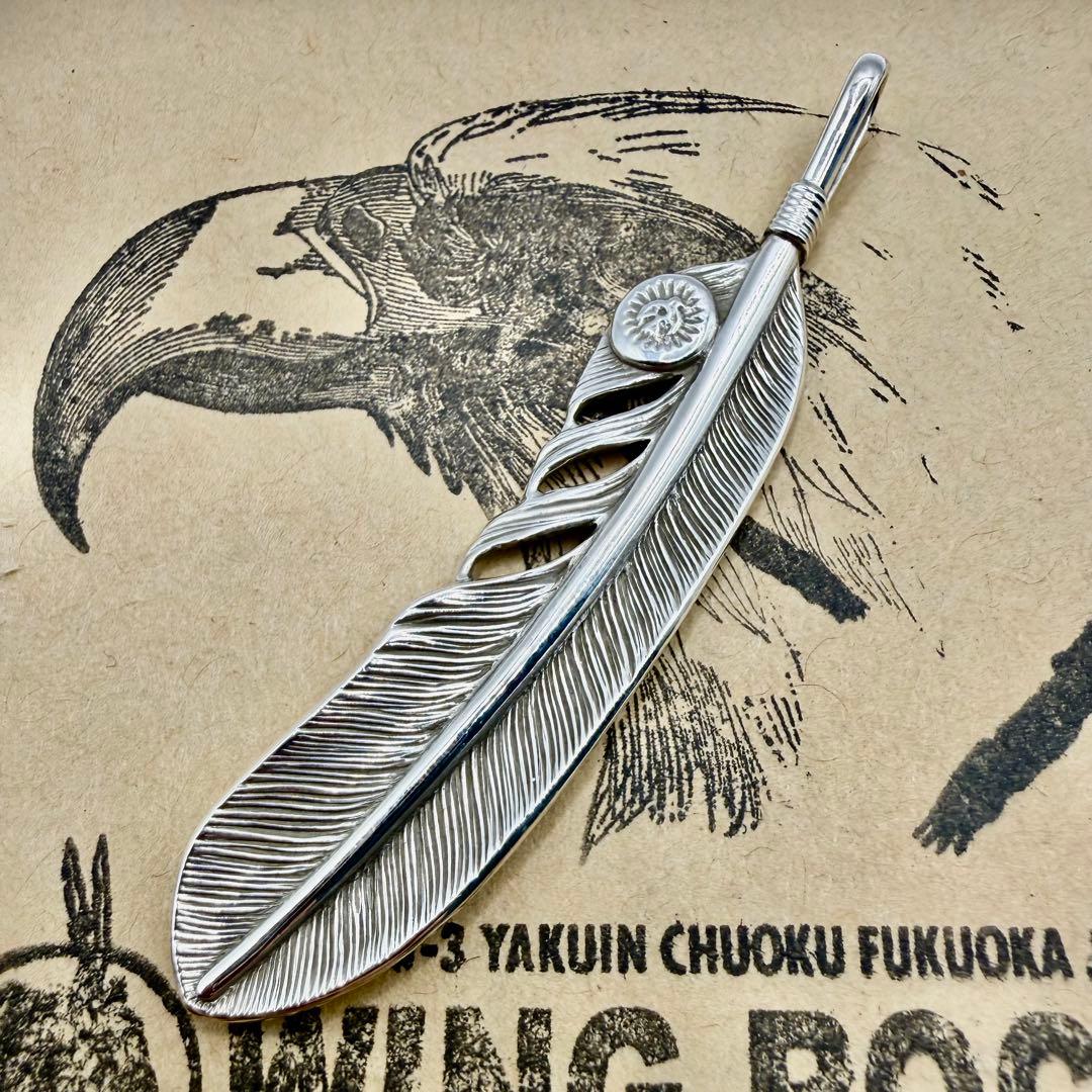 極美品　ウイングロック　プレーンフェザー