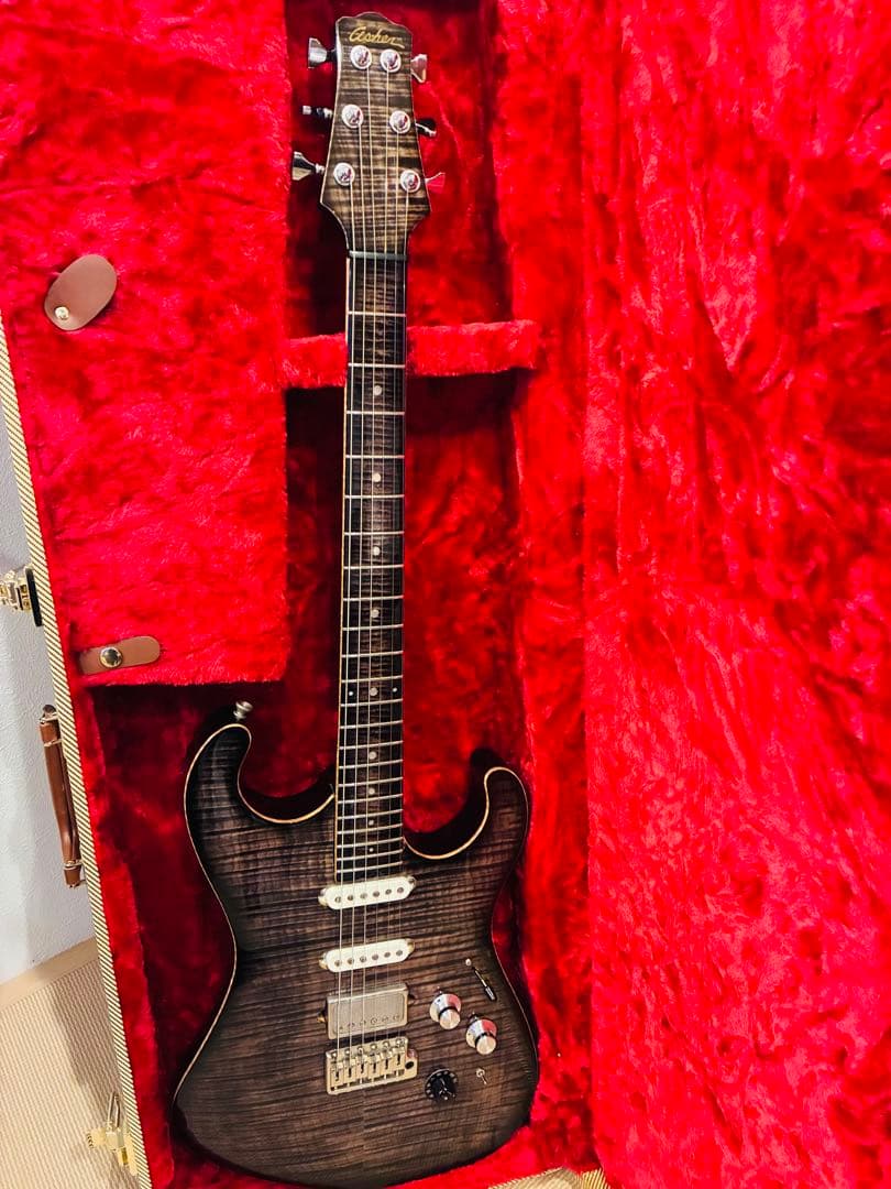 上から下まで激杢ギター　asher s custom ハイエンド　現レート71万