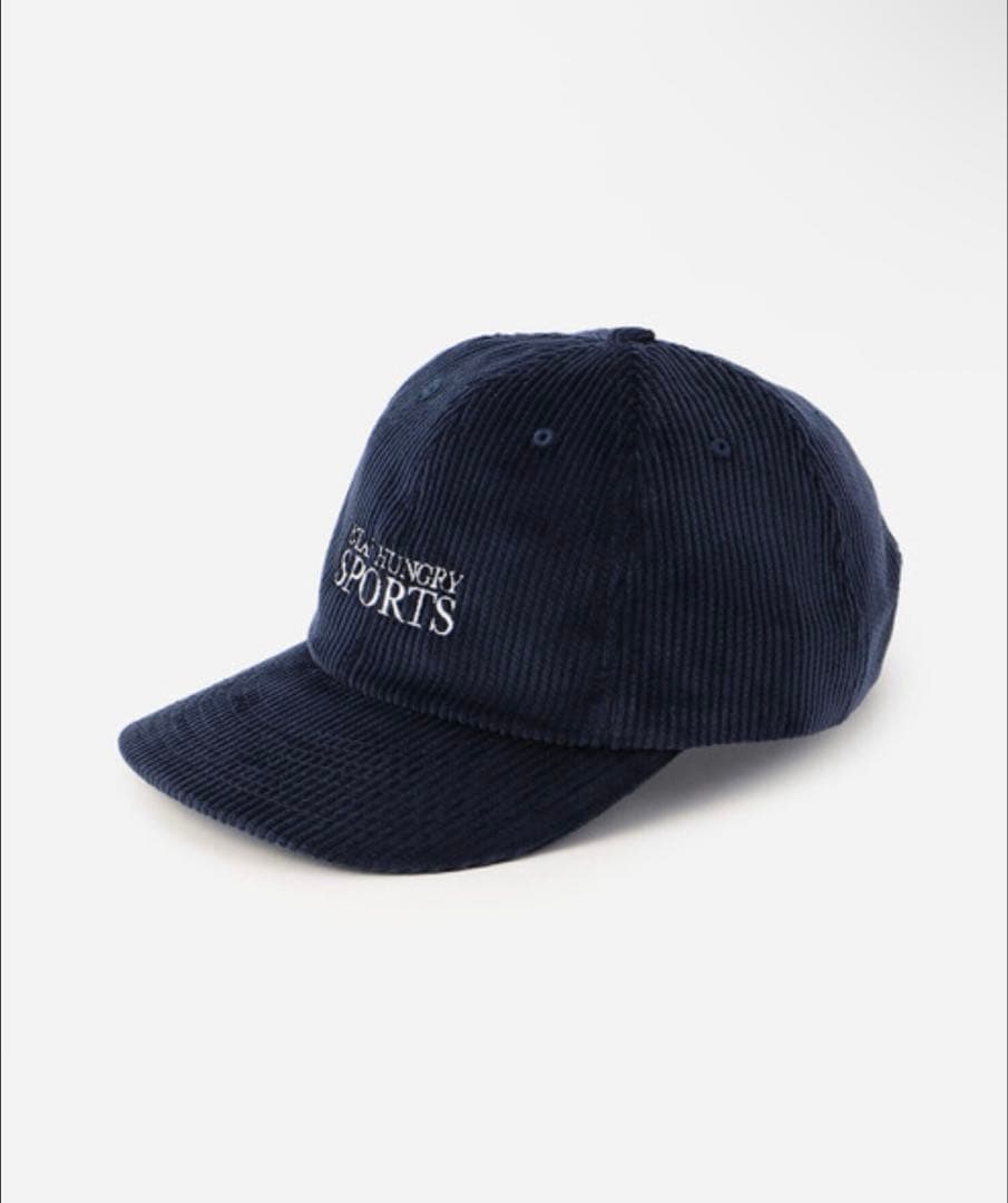 stay hungry コーデュロイキャップ　ネイビー