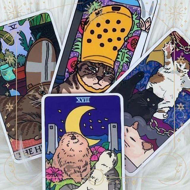 【正規品タロットカード】タイ発人気デッキ✨入手困難品✨超キュートな猫ちゃんデッキ