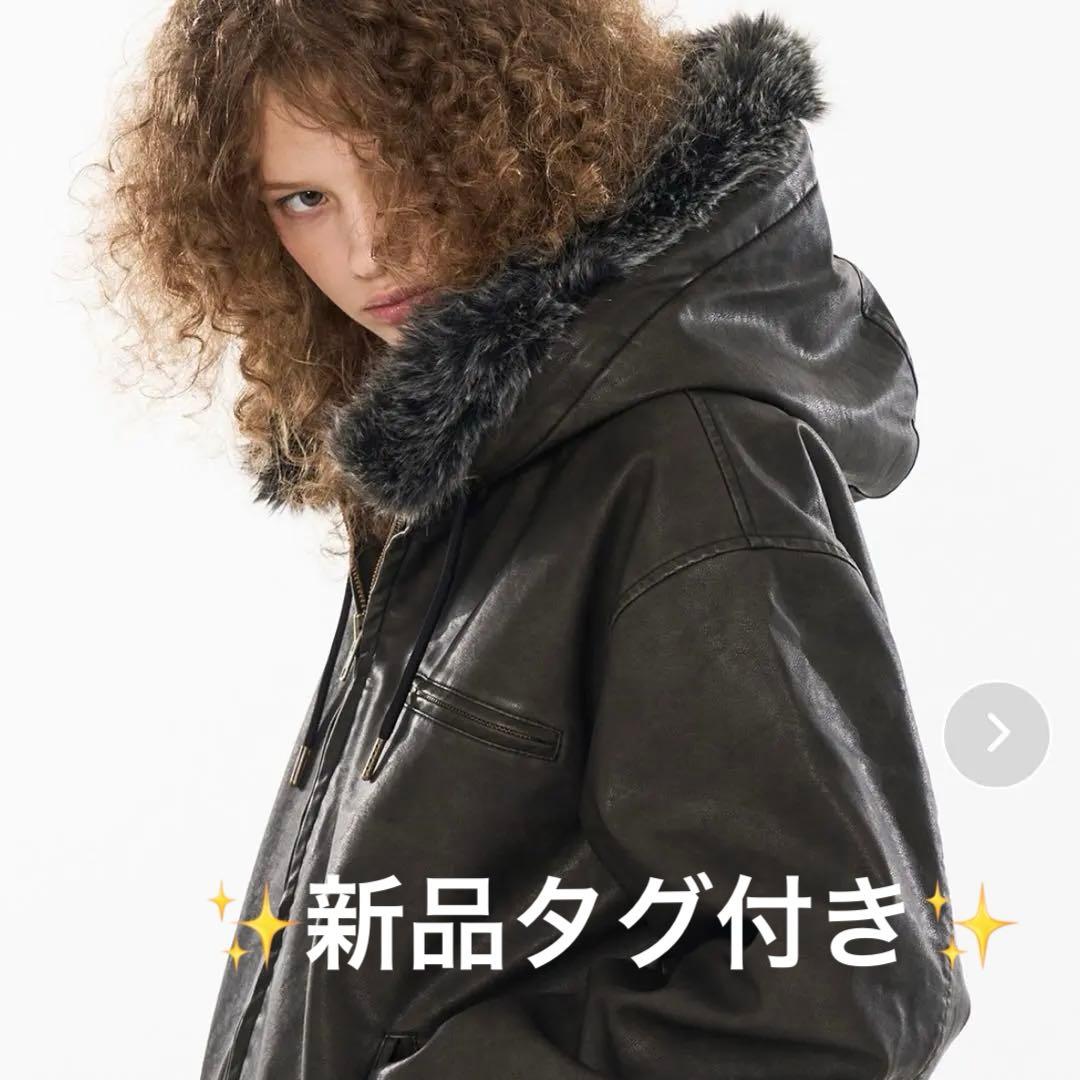男女兼用　ウィッシュフォーエバー　ファーブルゾン ジャケット　y2k 短丈