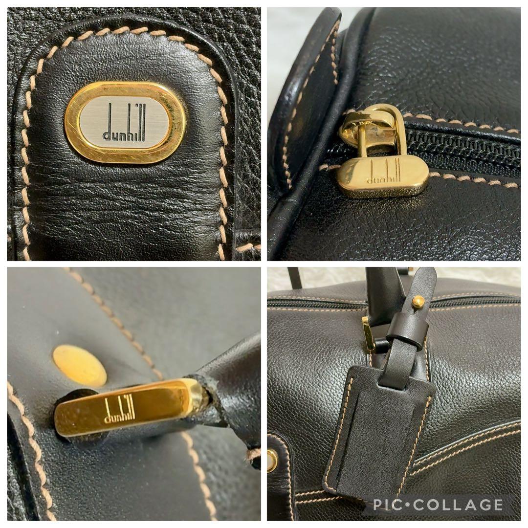 dunhill ダンヒル ボストンバッグ ビジネスバッグ　本革 レザー 黒