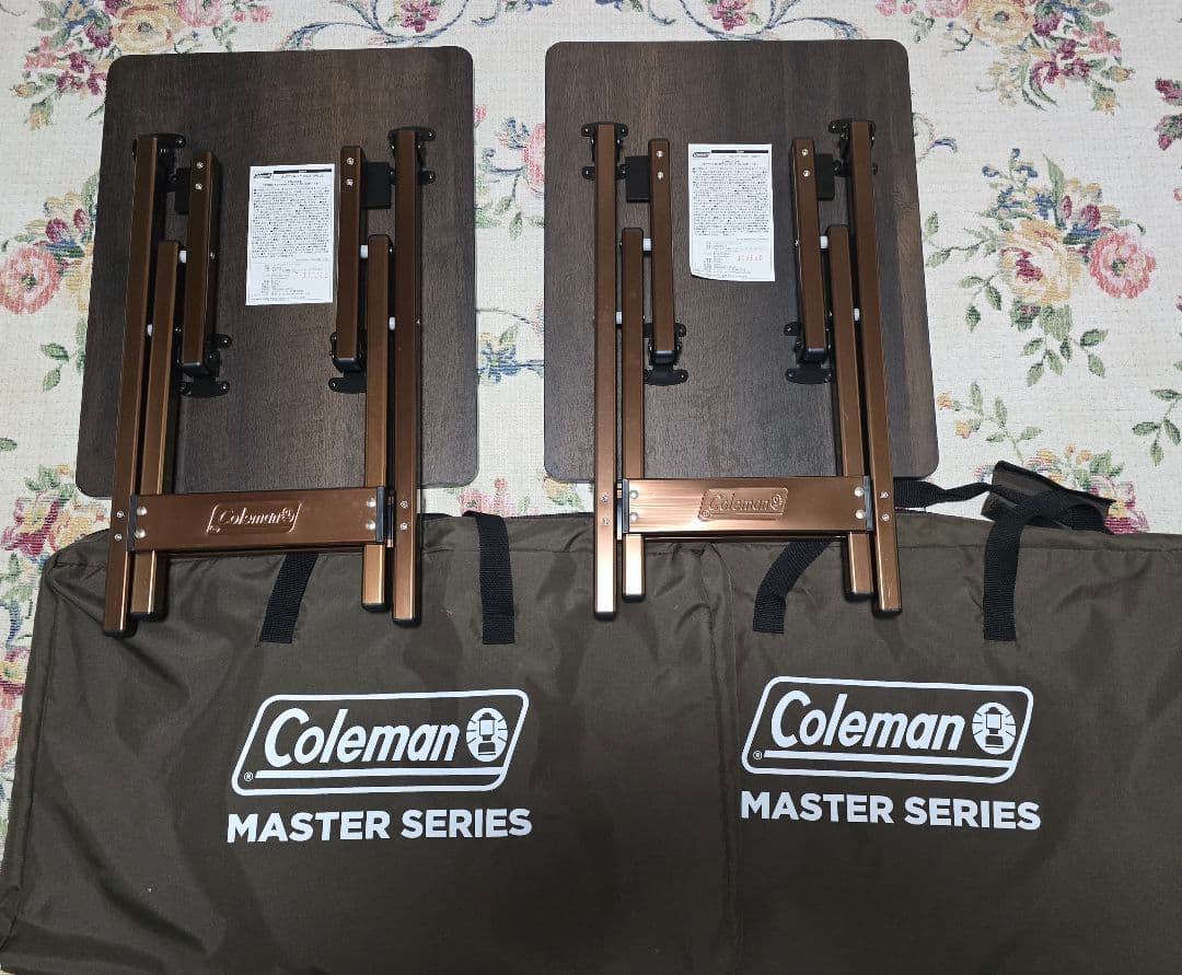 Coleman(コールマン) バタフライ サイドテーブル2個セット特価　極上美品