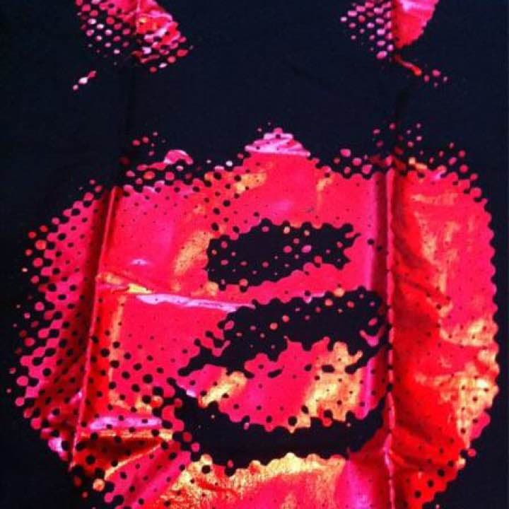 AC/DC オフィシャルTシャツ ラメ加工 アンガス ヤング