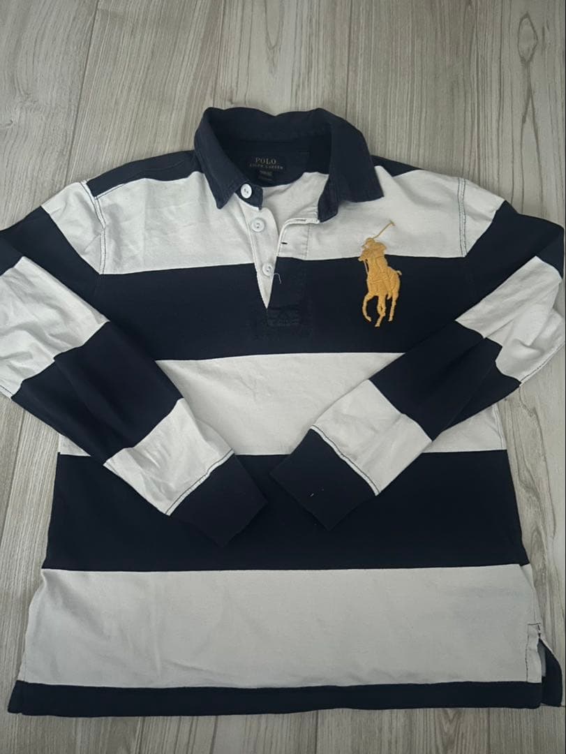 Polo Ralph Lauren ラガーシャツ ネイビー/ホワイト