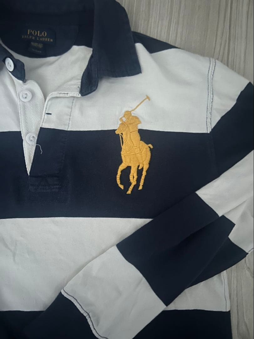 Polo Ralph Lauren ラガーシャツ ネイビー/ホワイト