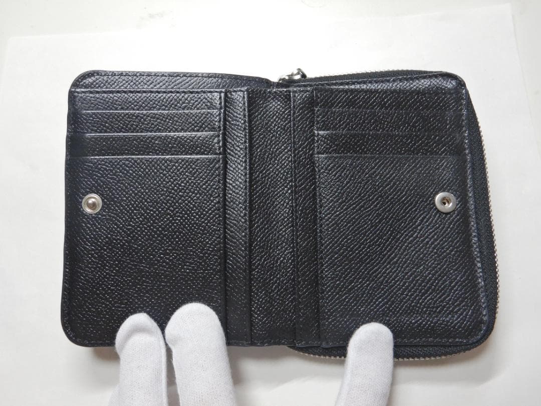 こ*ん様 AMI PARIS アミパリス 二つ折り財布 ウォレット ブラック